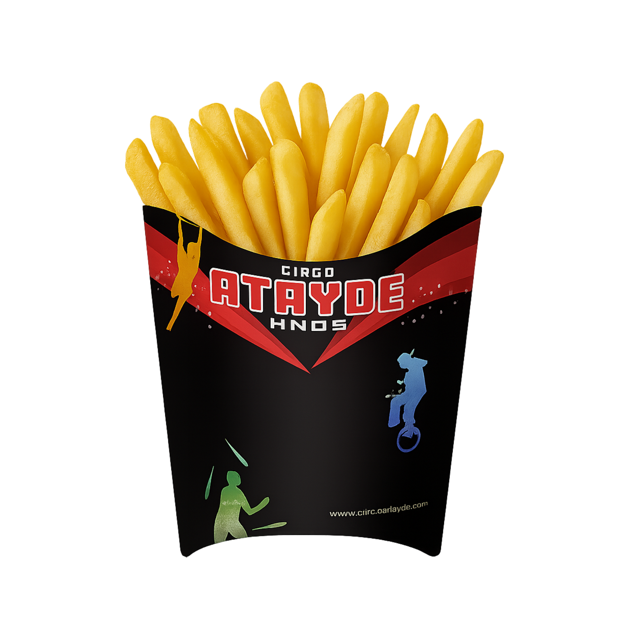 Caja para papas fritas personalizada grande