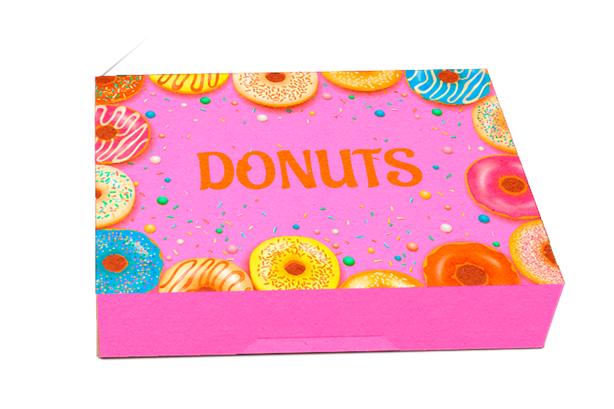 Caja para Donas Kraft Personalizadas