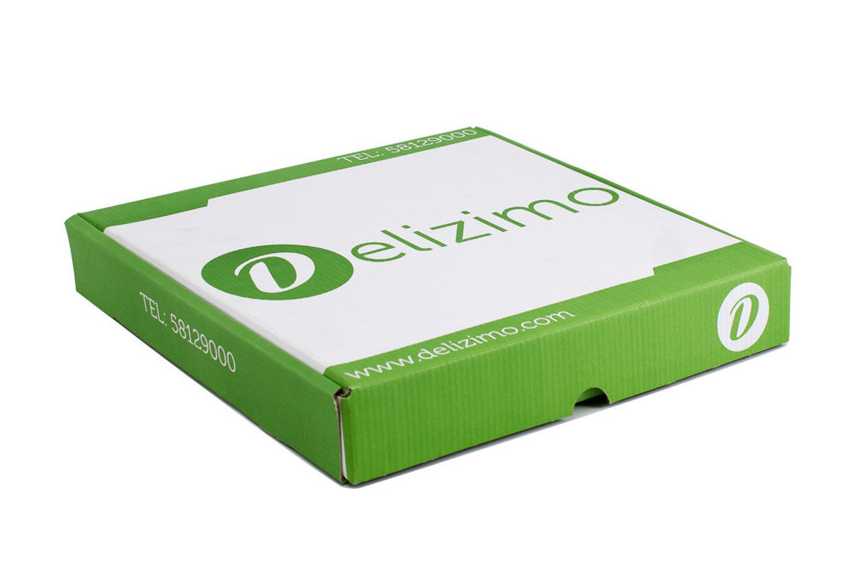 Caja para pizza personalizada.