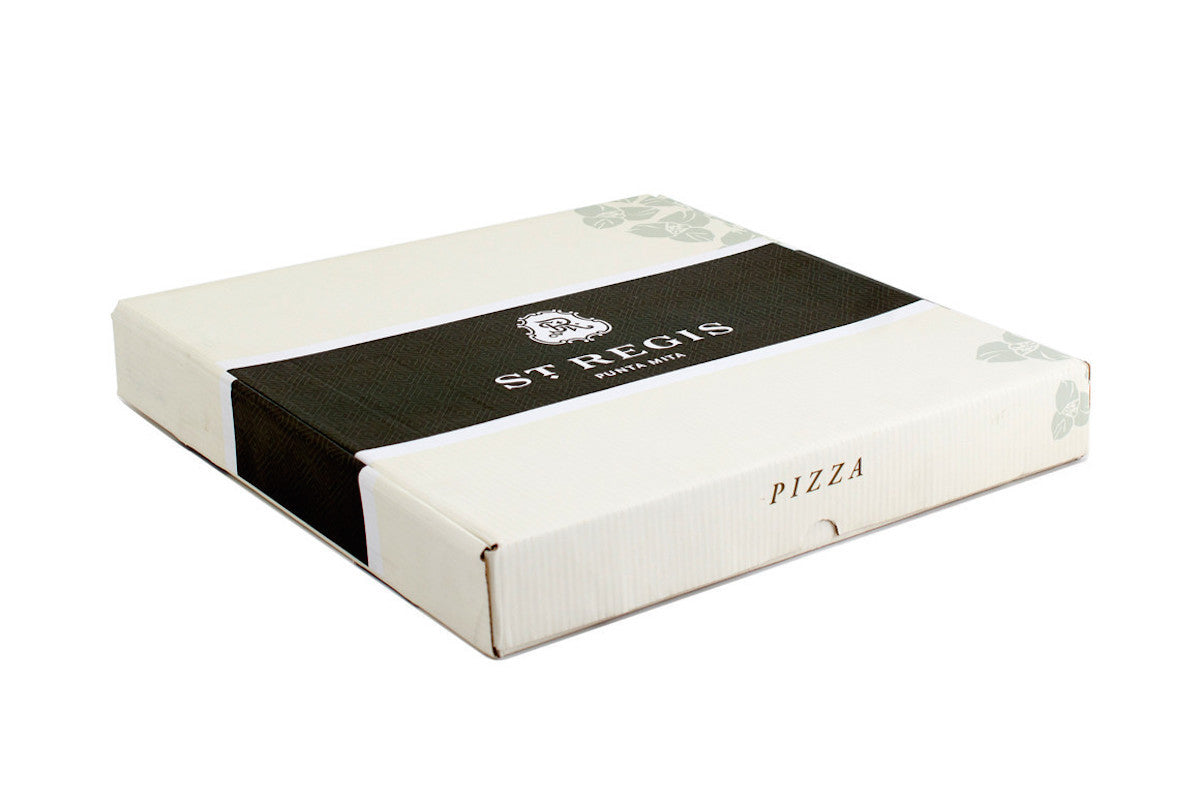 Caja para pizza personalizada impresa a 2 tintas