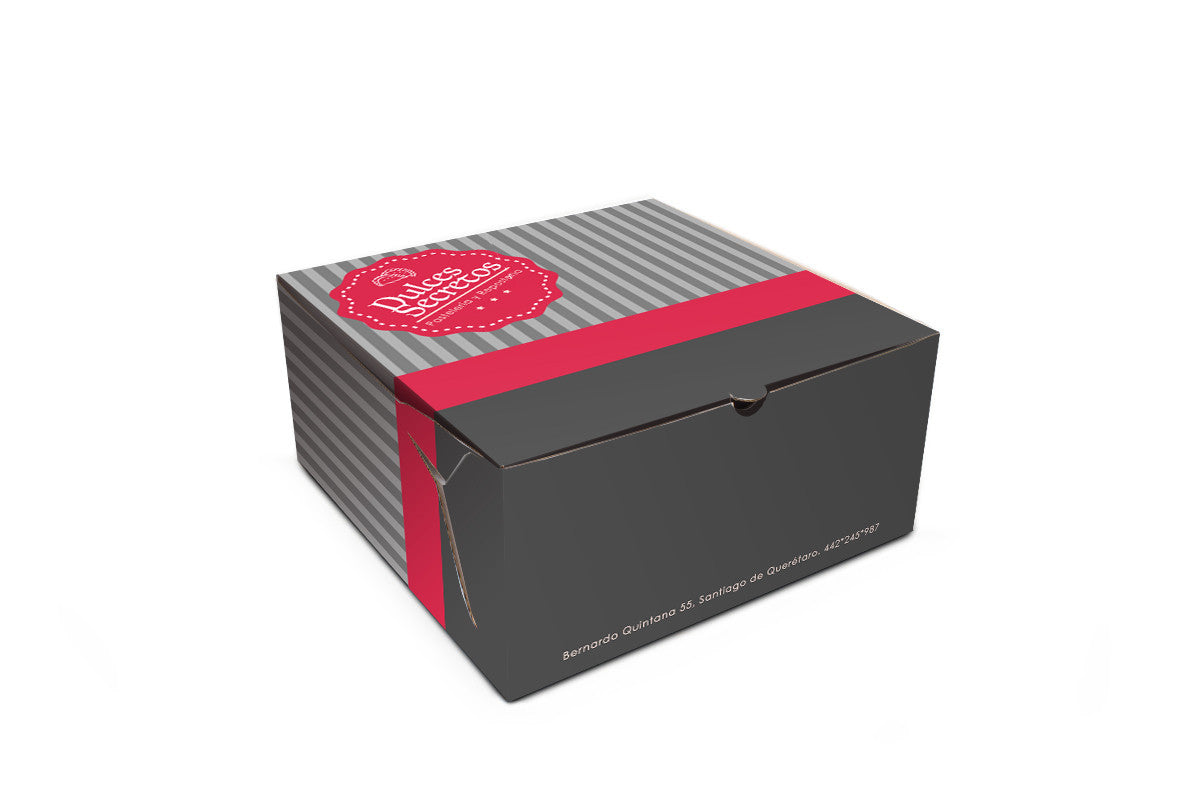 Caja para Pastel Micro Corrugado Personalizada 30x30x14 cm