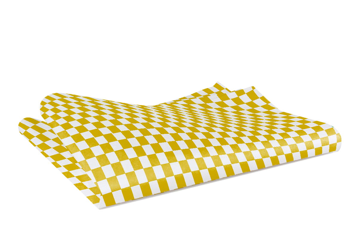 Papel Grado Alimenticio, Cuadros Amarillos