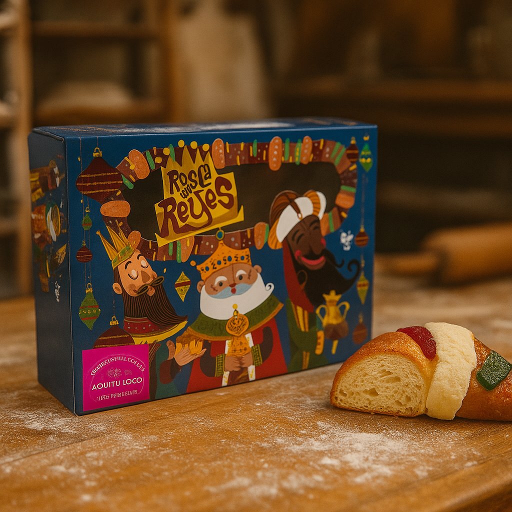 Caja para rosca de reyes