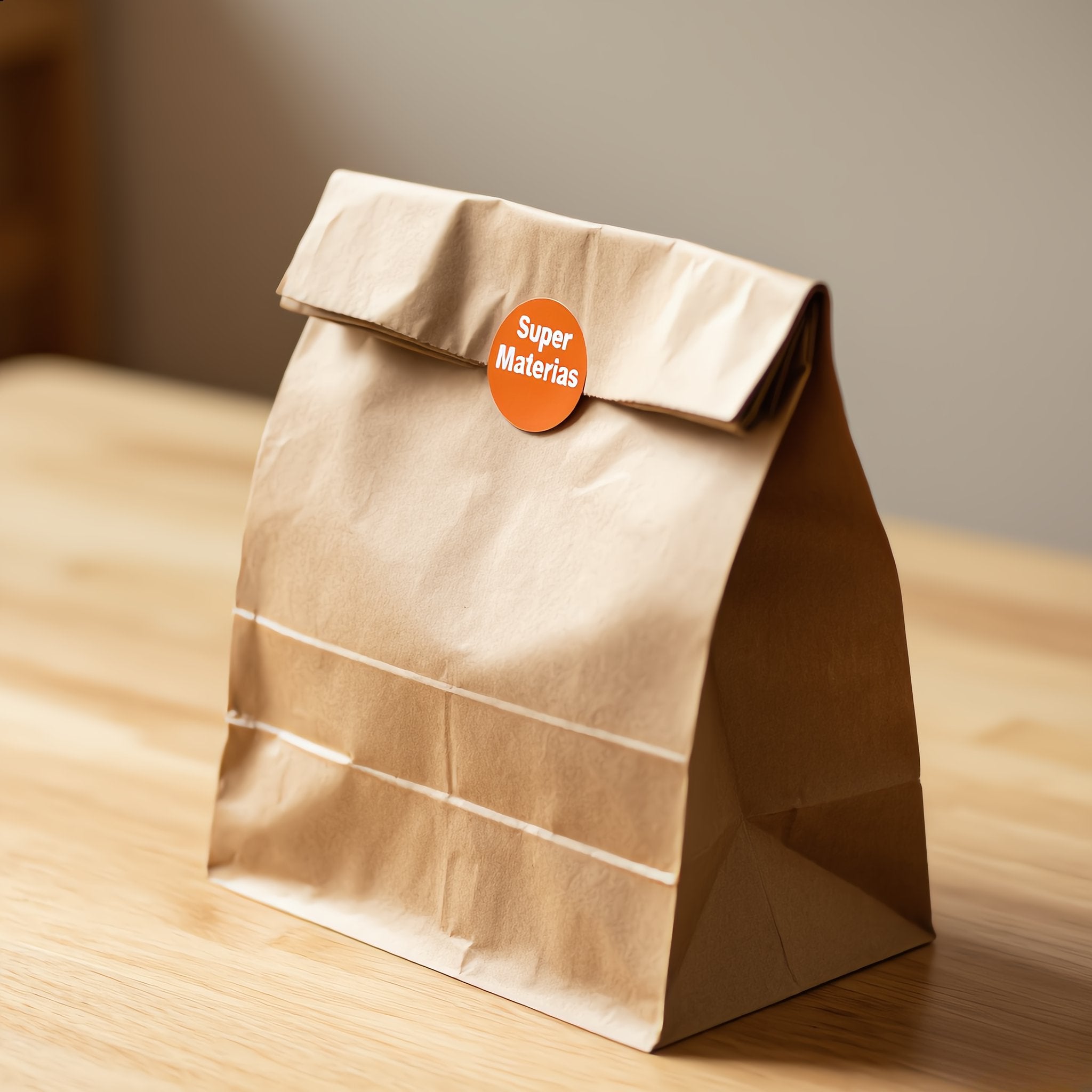 Bolsa de papel kraft para delivery