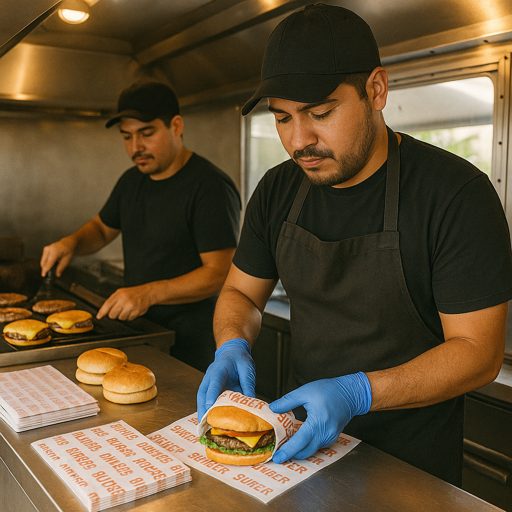 Cajas y Papel para Hamburguesas