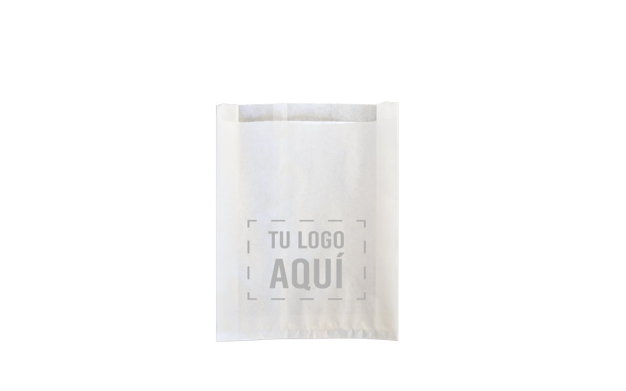 Bolsa de Papel para Sandwiches o Galletas, 17.8 x 23.5 x 4.5 cm., Personalizada (1,000 pzas.)