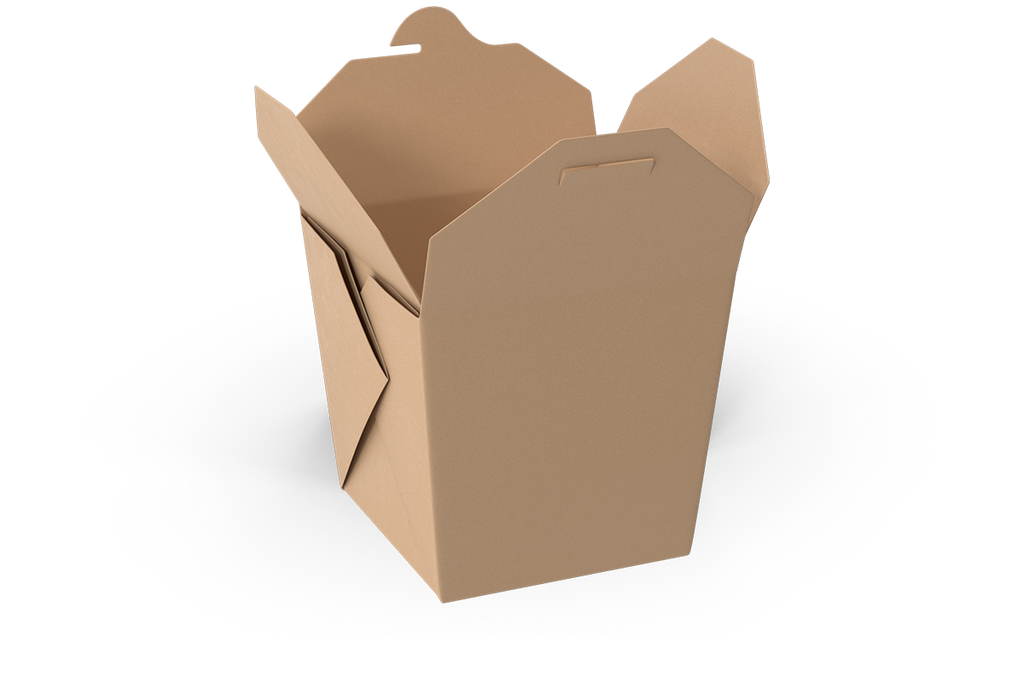 Caja para comida china kraft