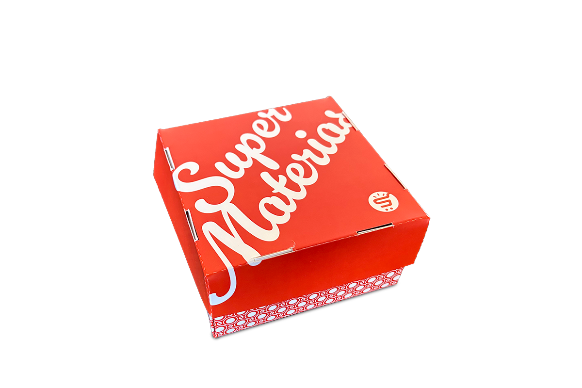 Caja cuadrada para hamburguesa