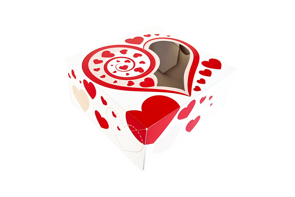 Caja para galletas y chocolates, corazones
