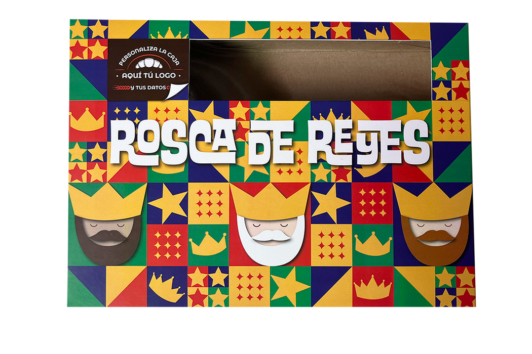 Caja para rosca de reyes personalizada