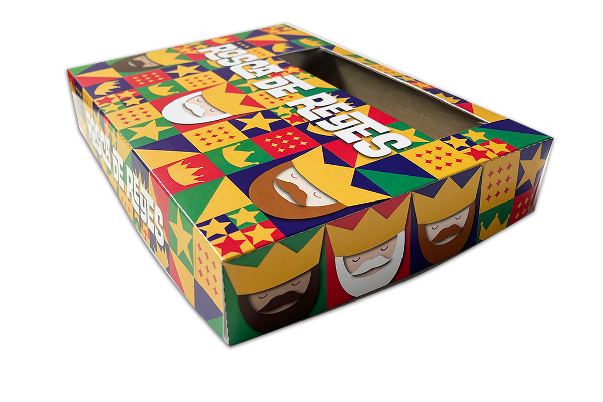 Caja para rosca de reyes Chica, Mediana y Grande