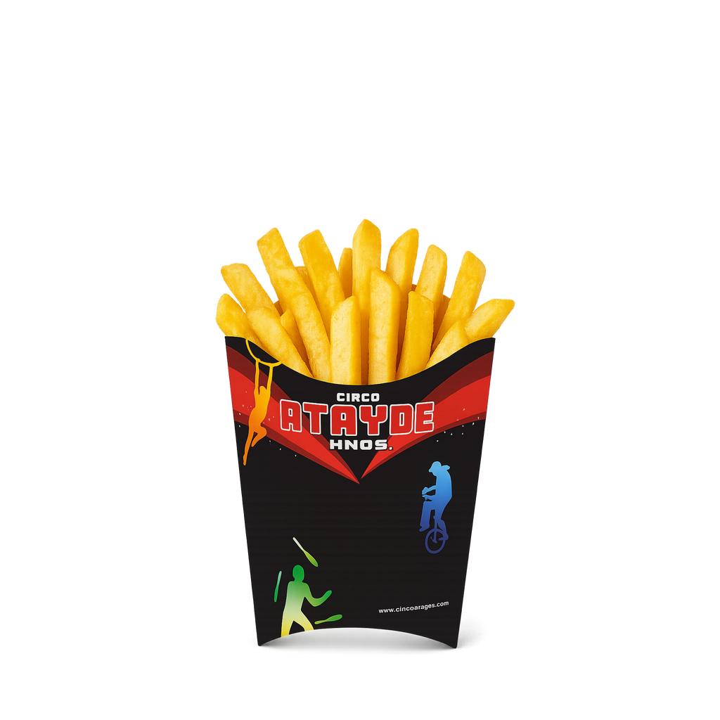 Caja para papas fritas con impresión personalizada