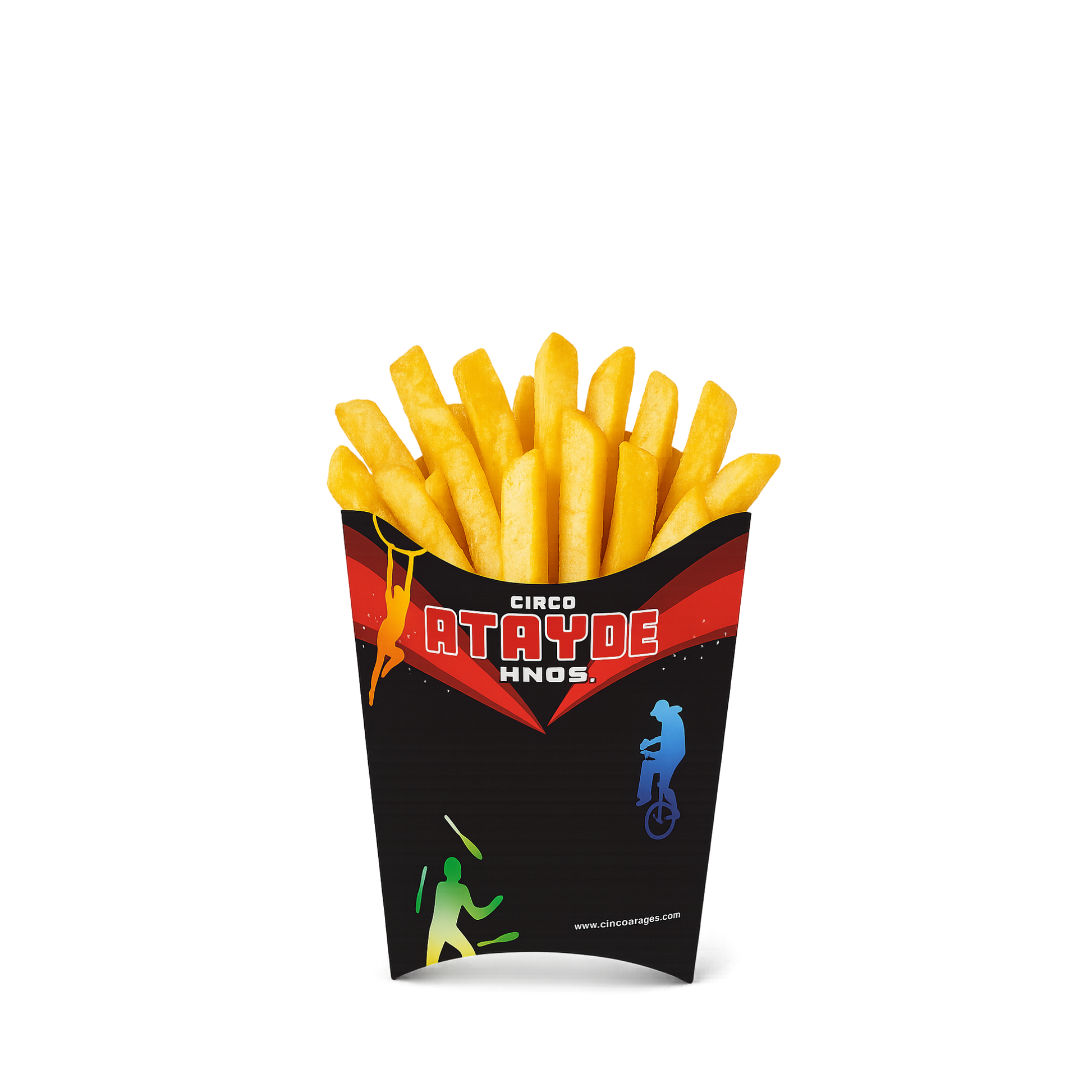 Caja para papas fritas con impresión personalizada