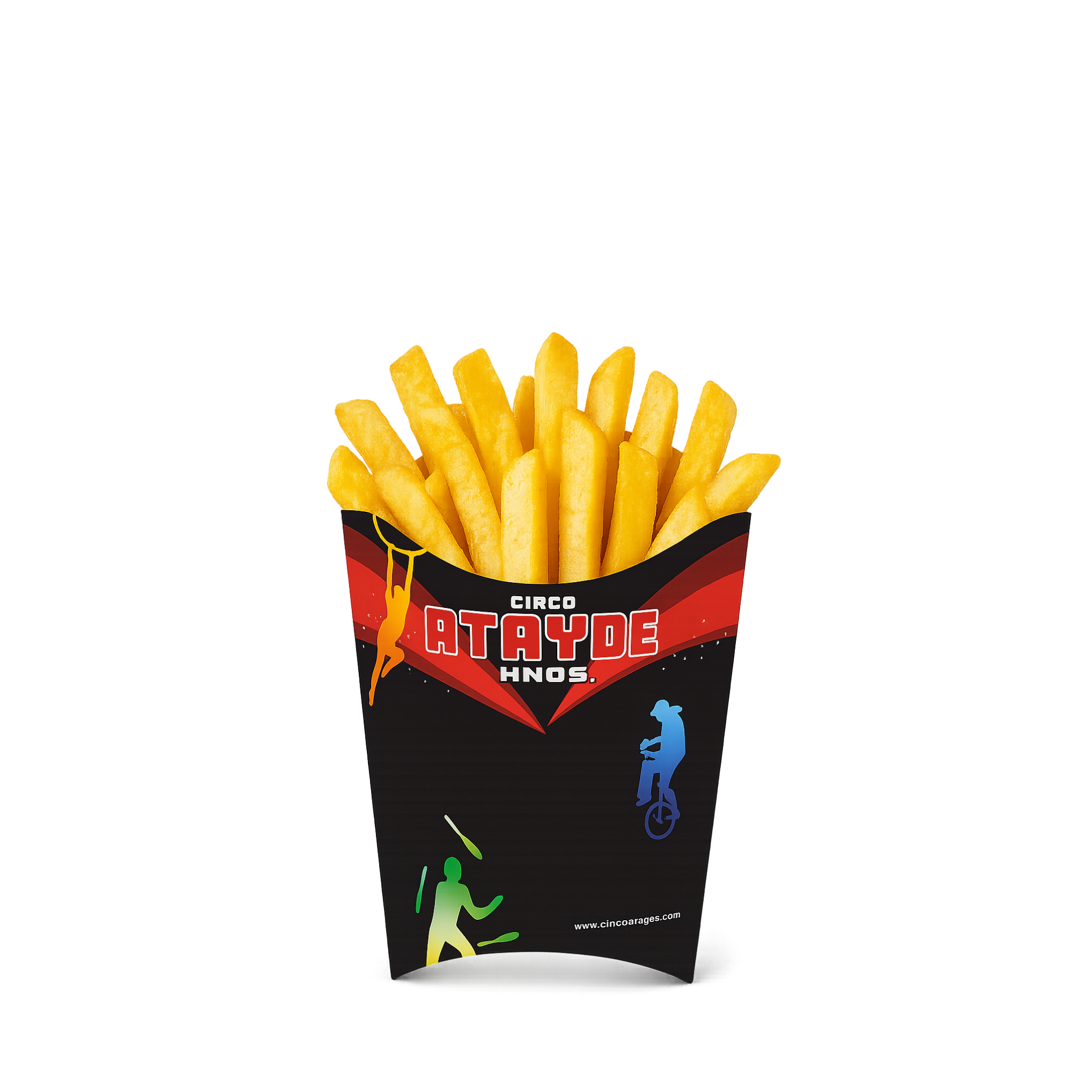 Caja para papas fritas con impresión personalizada