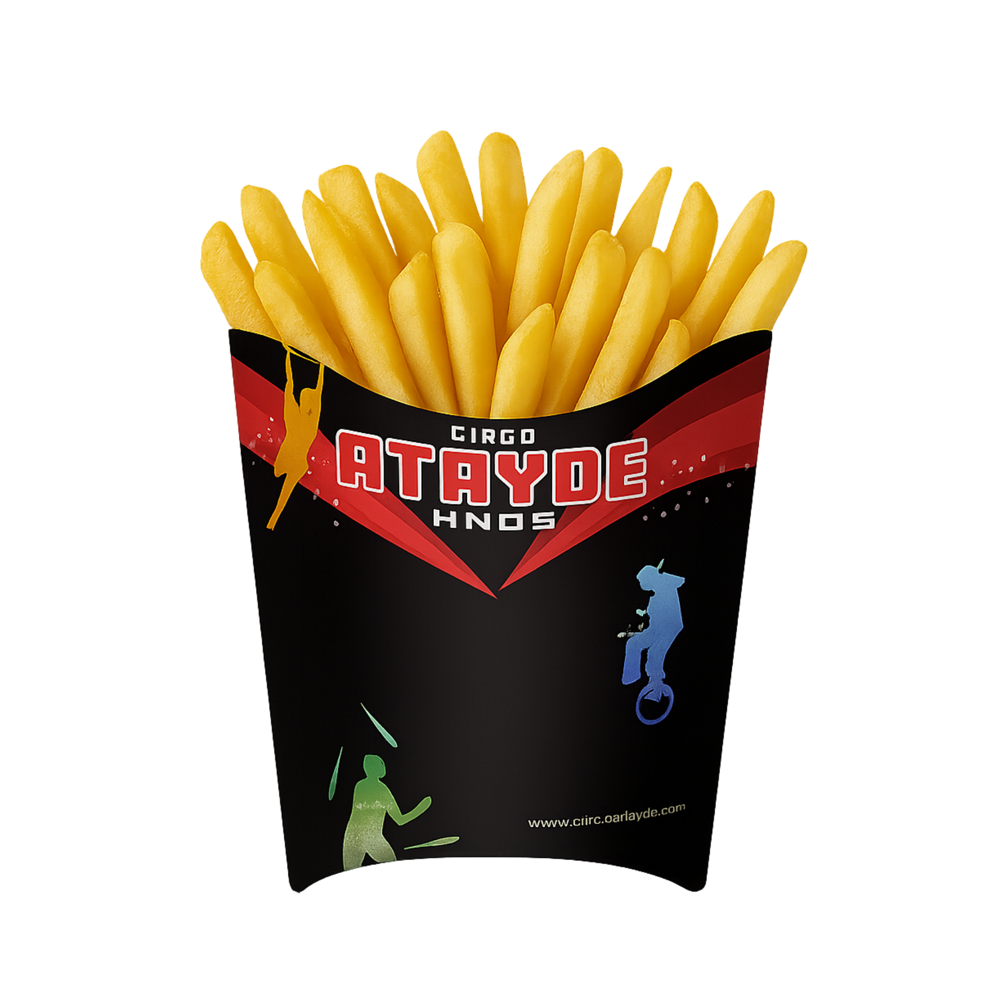 Caja para papas fritas personalizada grande