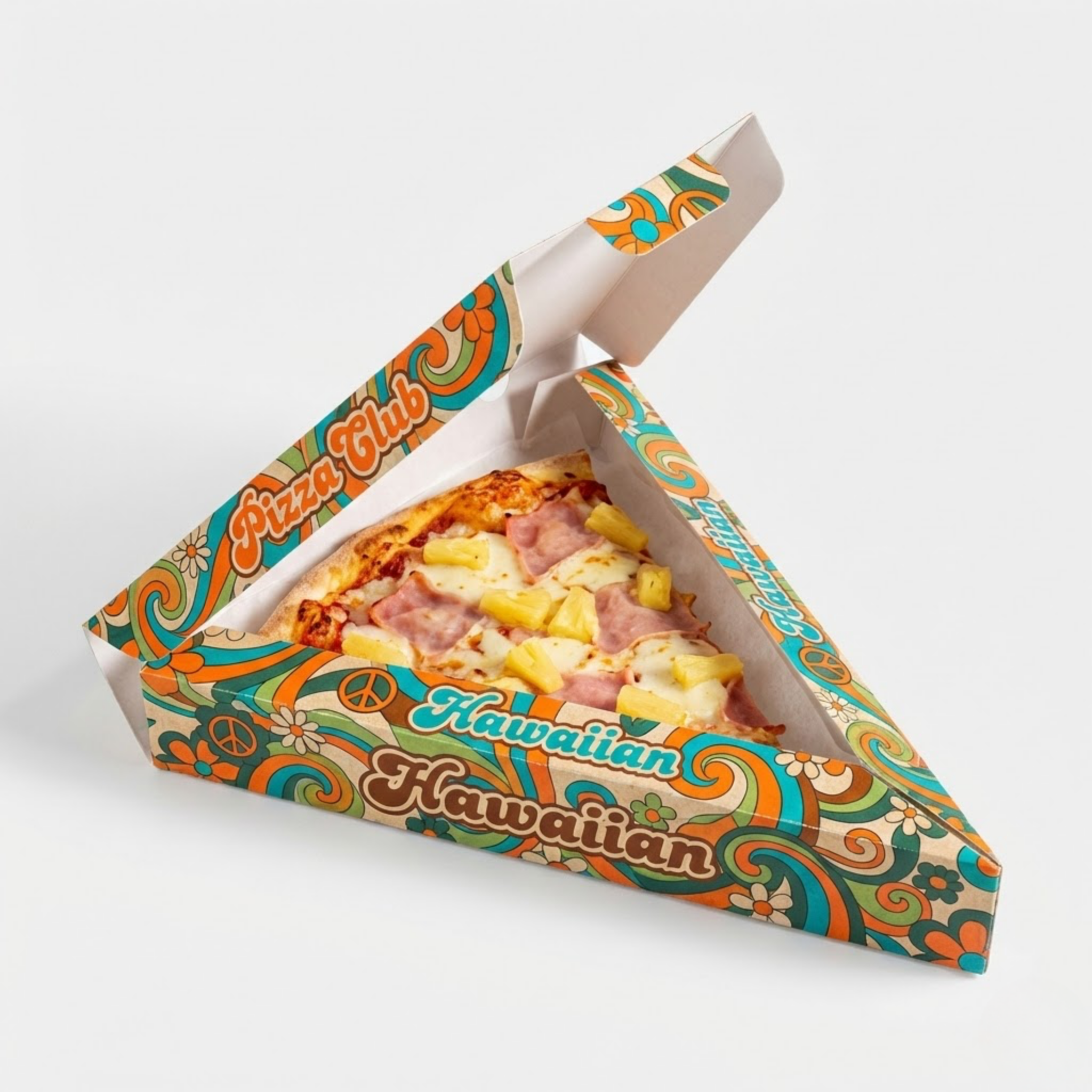 Caja para Crepa o Rebanada Pizza, Personalizada