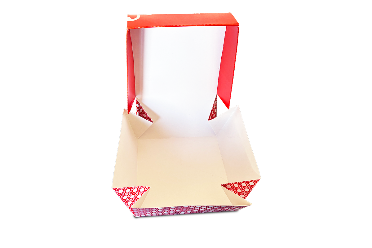 Caja para hamburguesa cuadrada chica
