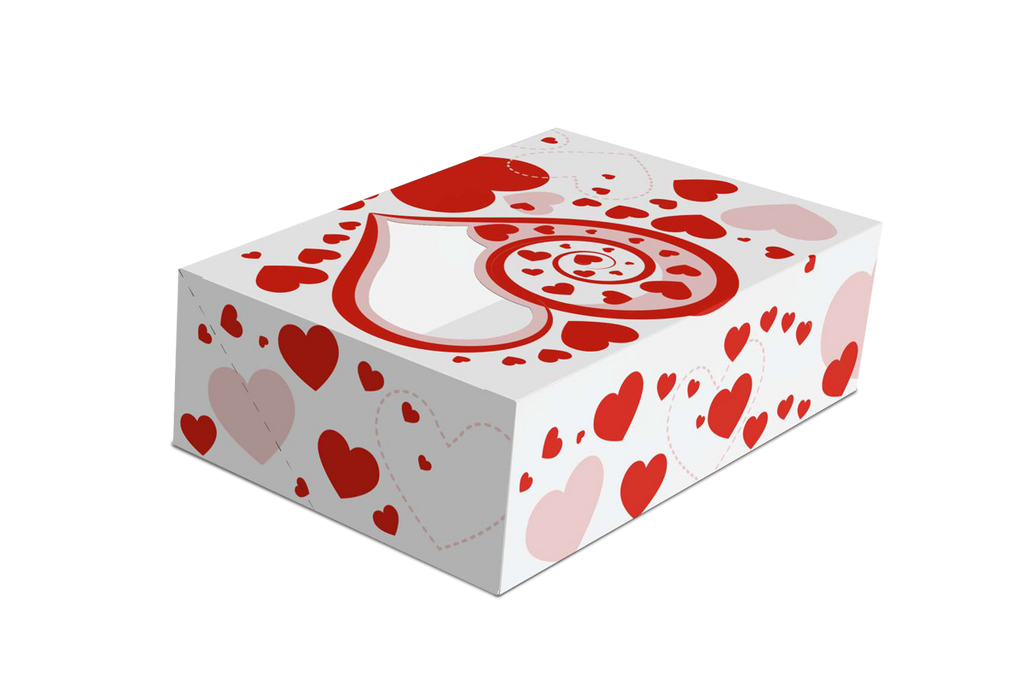 Caja para 6 cupcakes san valentin