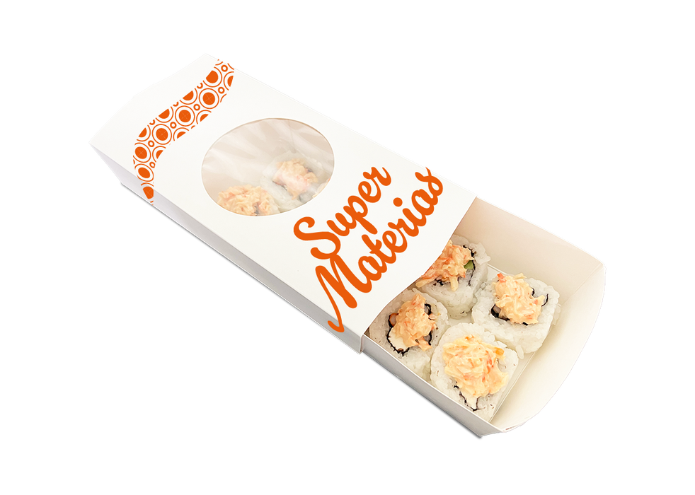 Caja para sushi  personalizada 1 color