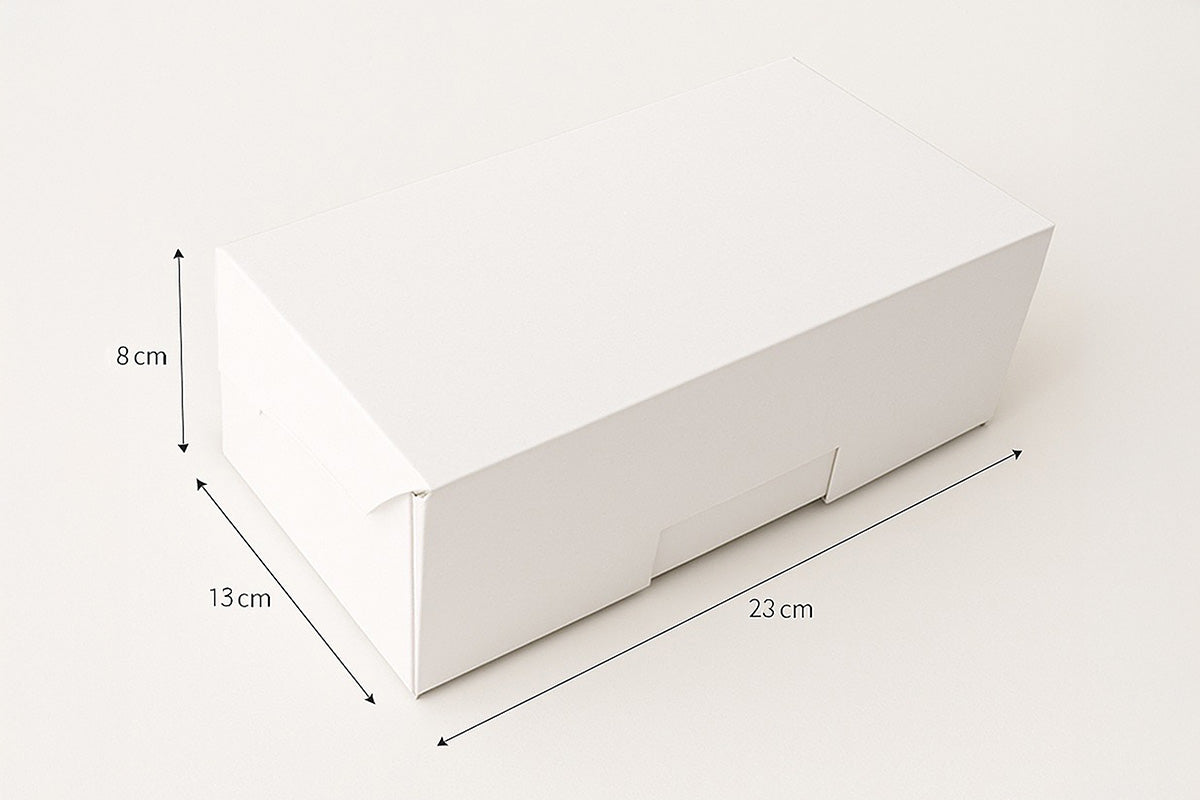 Caja Rectangular Blanca para alimentos