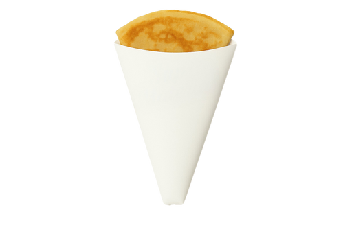 cono para crepa blanco