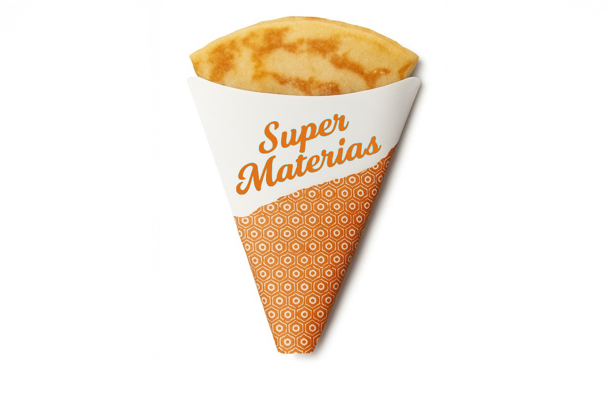 Cono para Crepa, blanco, Personalizado