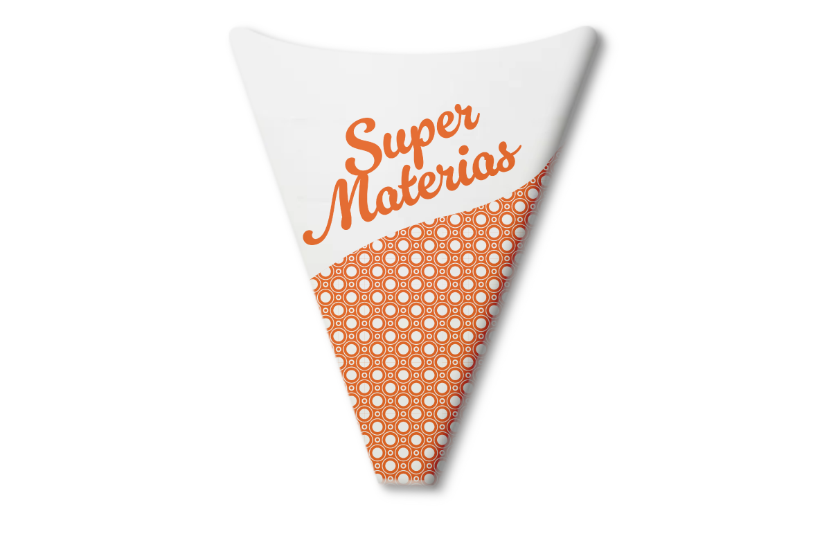 Cono para Crepa, blanco, Personalizado