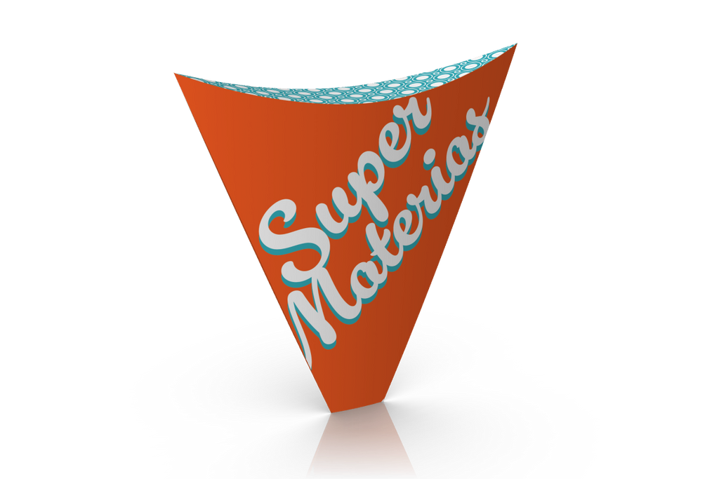 cono para crepa con tapa personalizado 2 colores