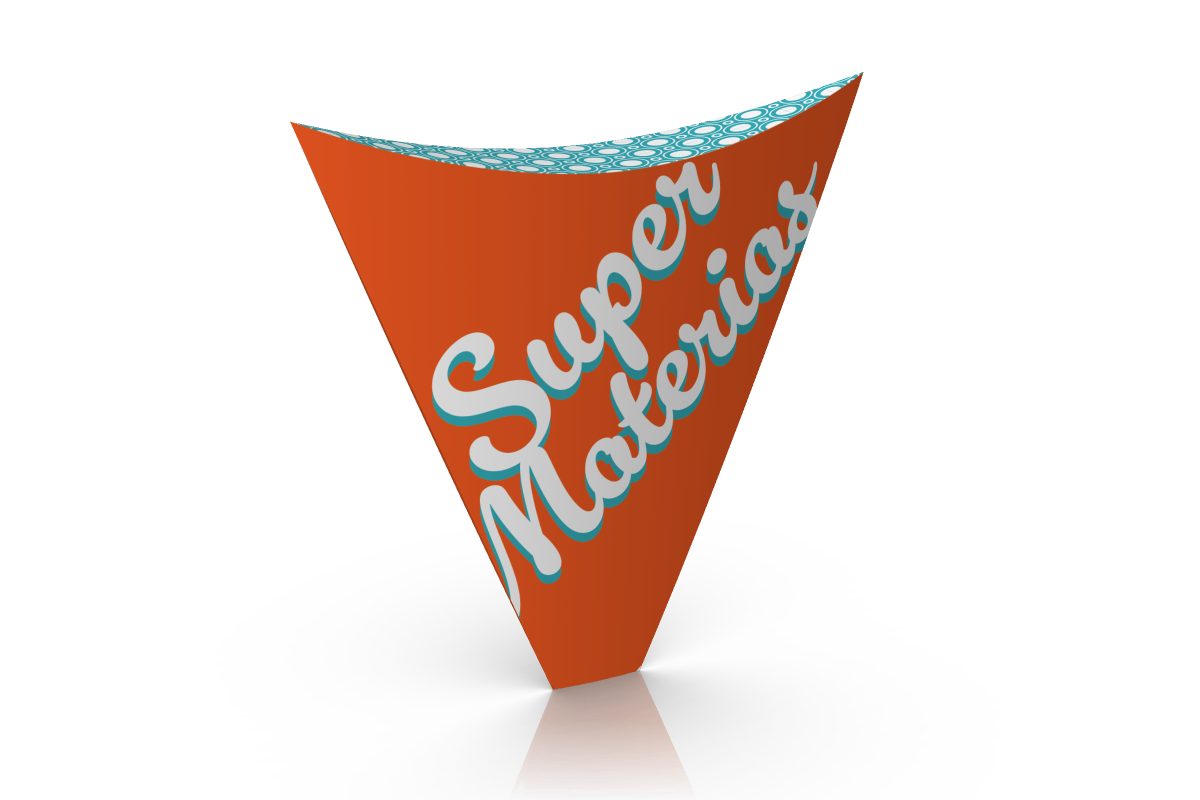 cono para crepa con tapa personalizado 2 colores