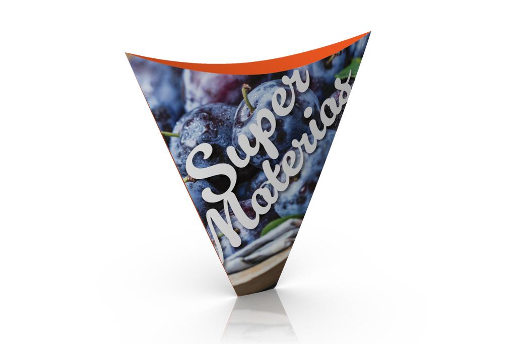 Cono para crepa con tapa personalizado a todo color