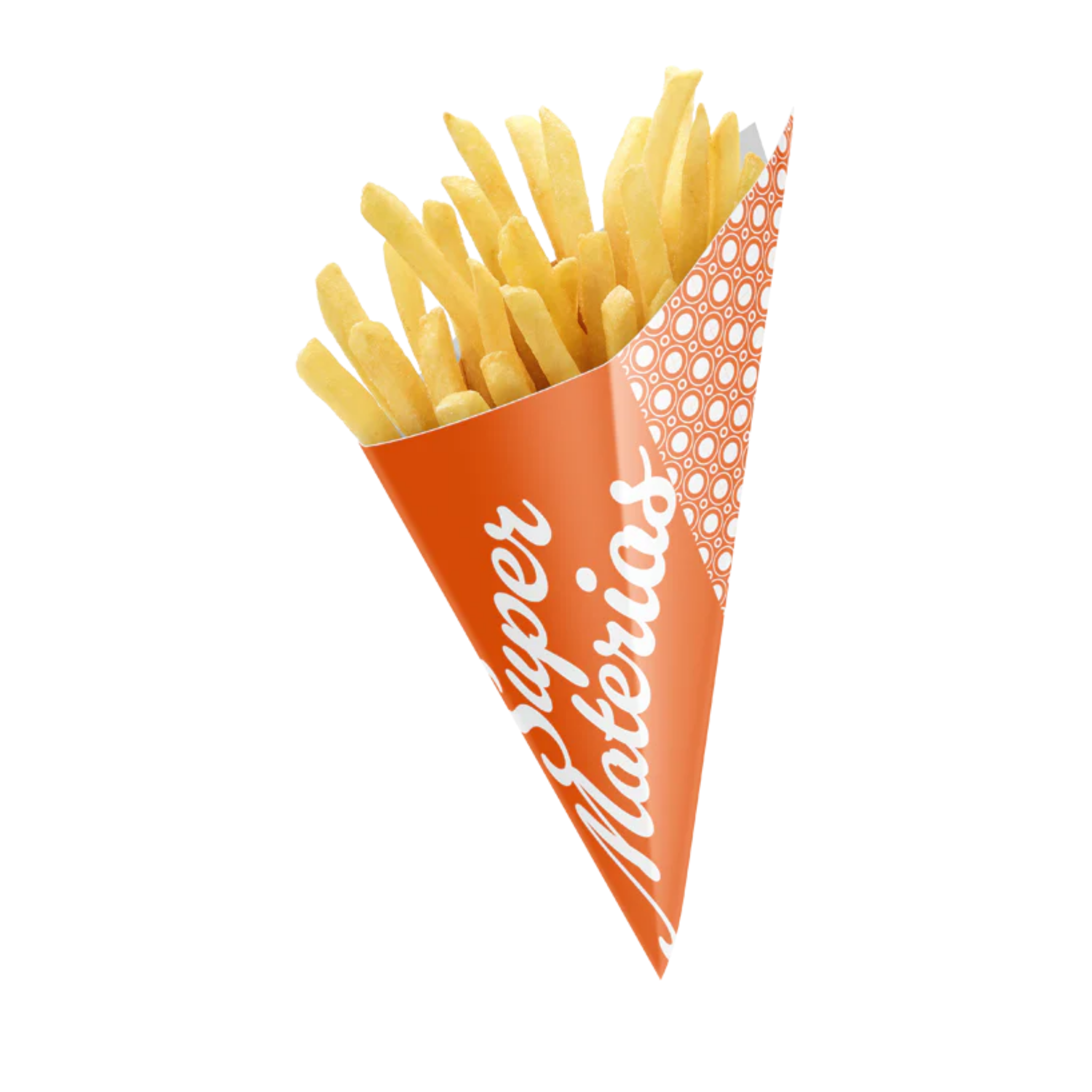 Cono de carton para papas personalizado
