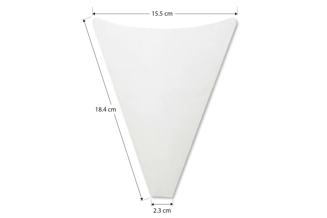 medidas de cono para crepa blanco