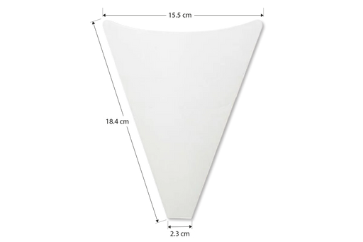 medidas de cono para crepa blanco