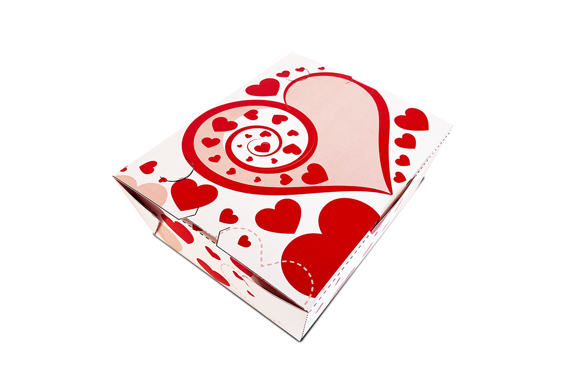 Contenedor 50 oz. laminado interior San Valentin
