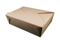Contenedor Rectangular para Comida, Kraft, Interior Plastificado, 66 oz