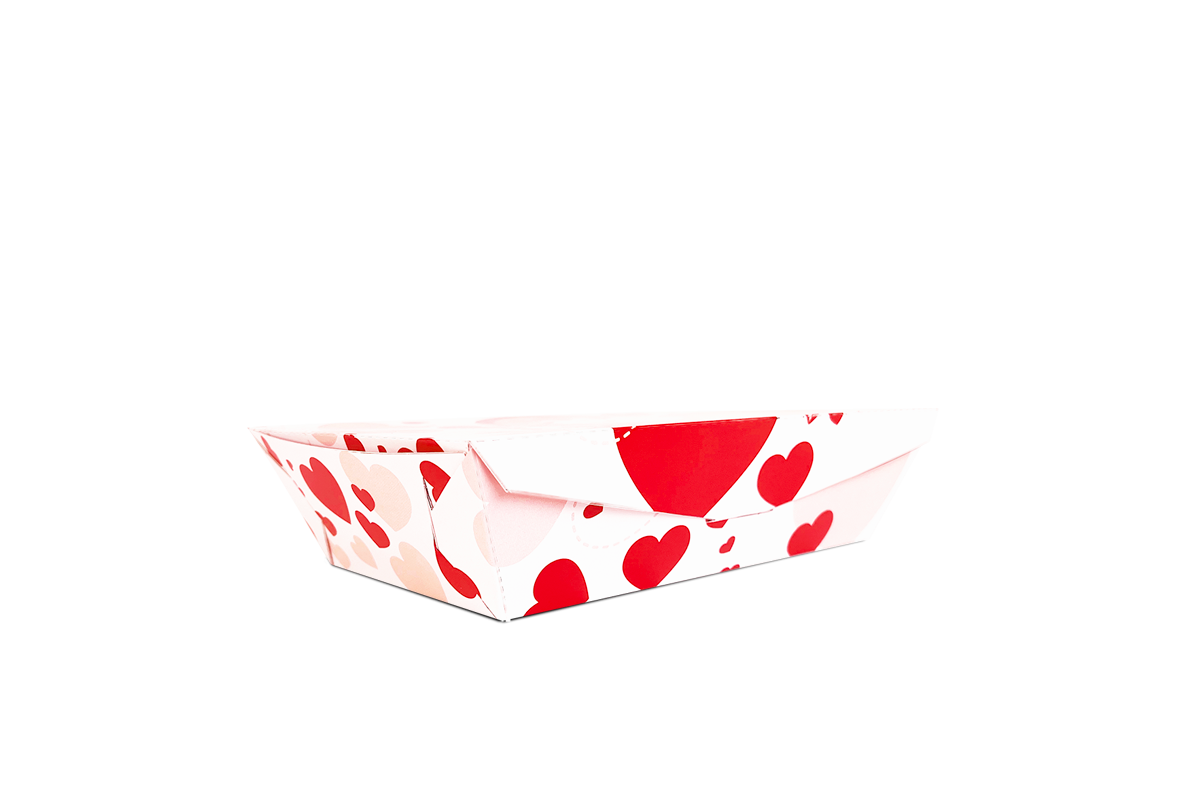 Contenedor con tapa san valentin