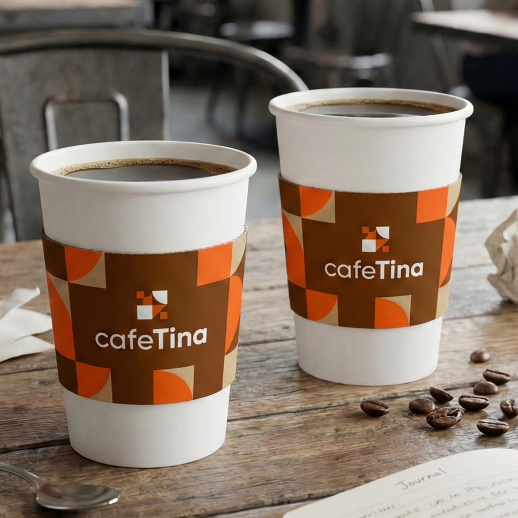 Manga o Fajilla para Vaso de Café Personalizada