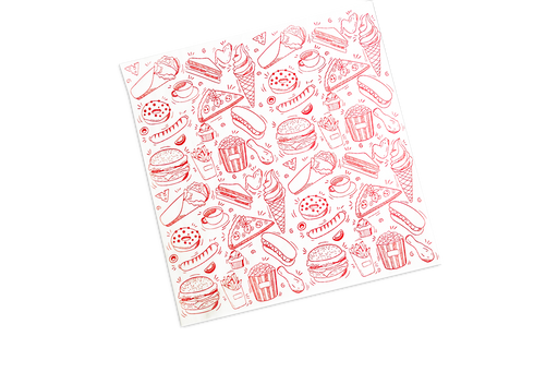  Paquete de 50 piezas de papel para envolver alimentos,  superficie lisa, papel antipenetración, herramientas para hornear E : Hogar  y Cocina