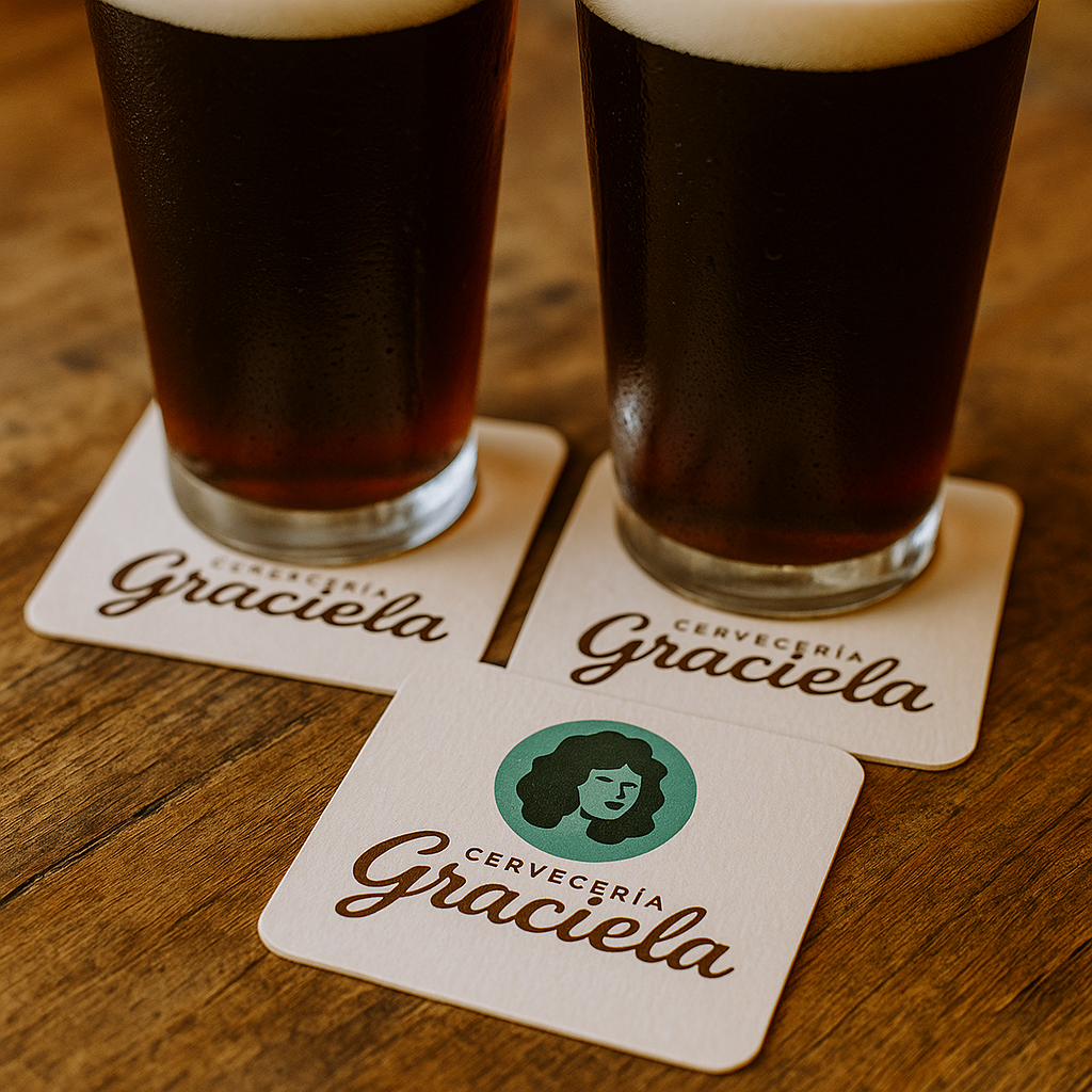 Posa vasos personalizados para cerveza