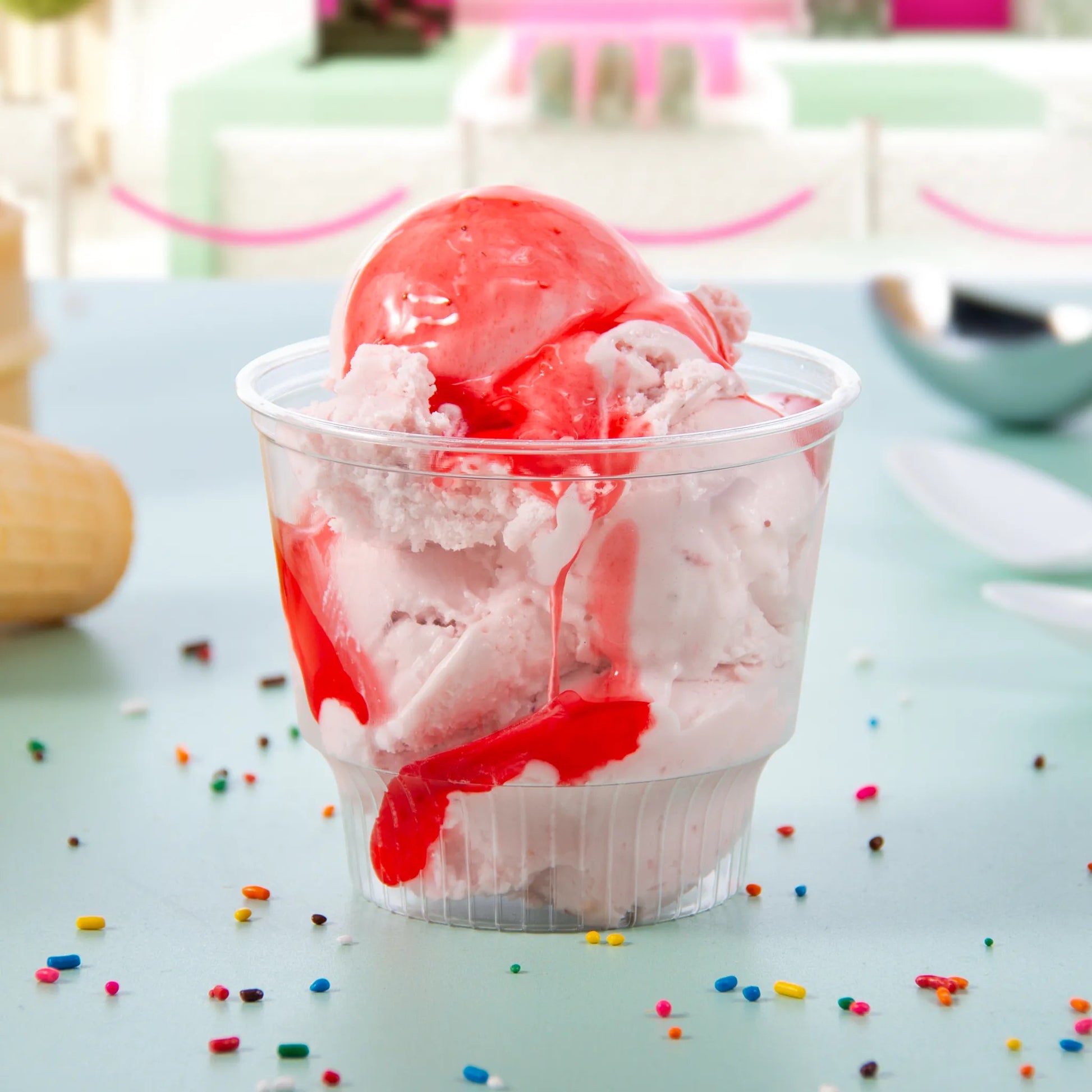 Vaso para Helado Sundae Transparente, Marca SOLO® (1,000 pzas.)