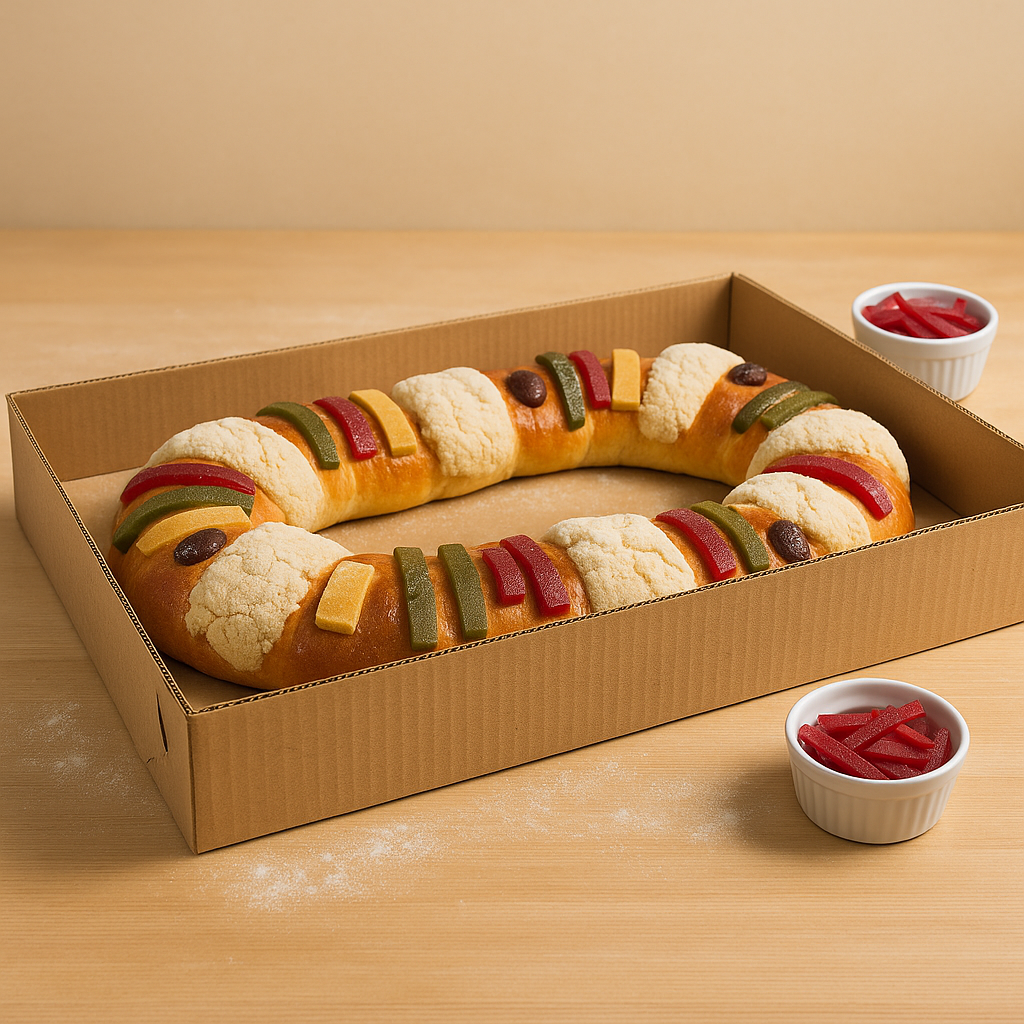 Base de carton para rosca de reyes