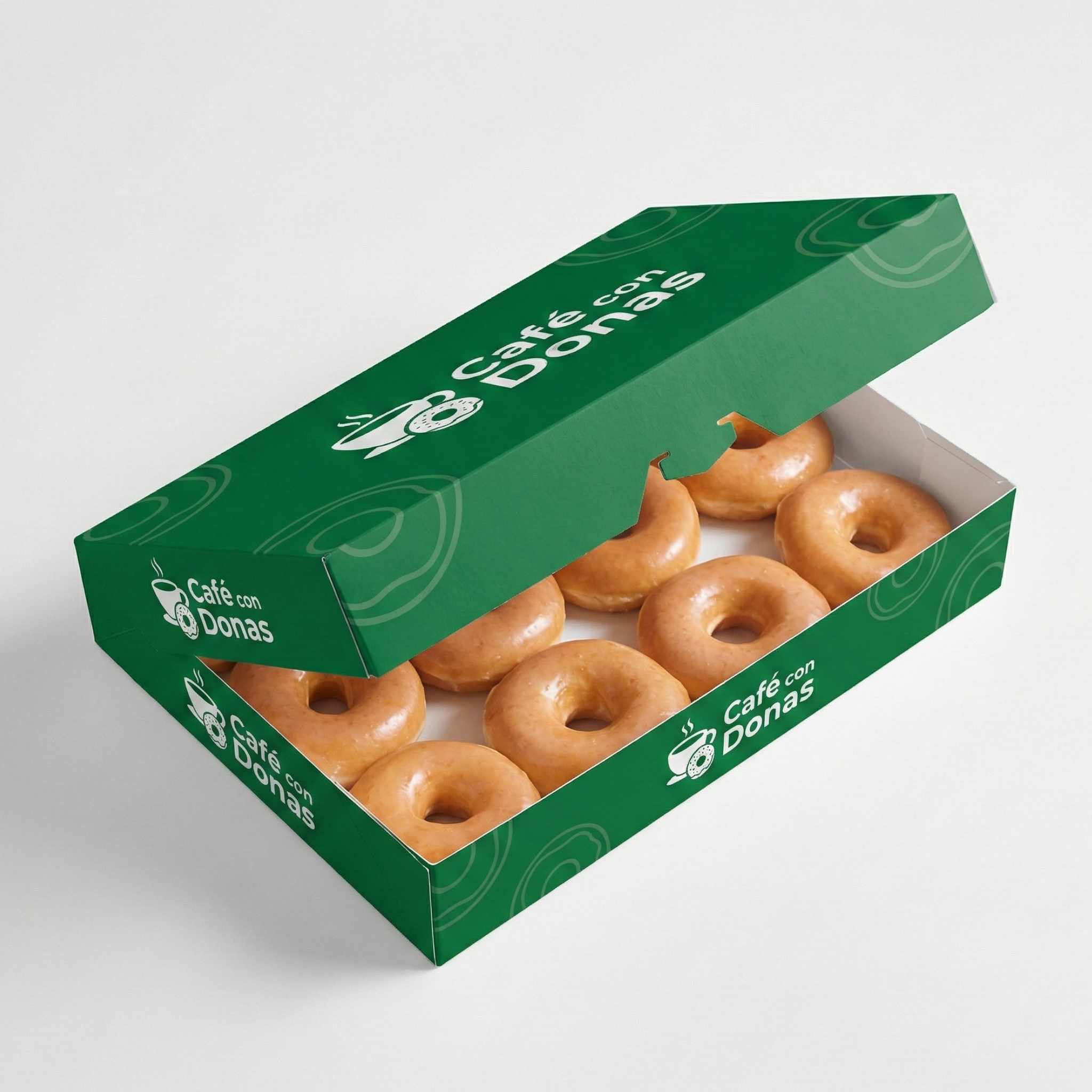 Caja para 12 donas con impresión personalizada