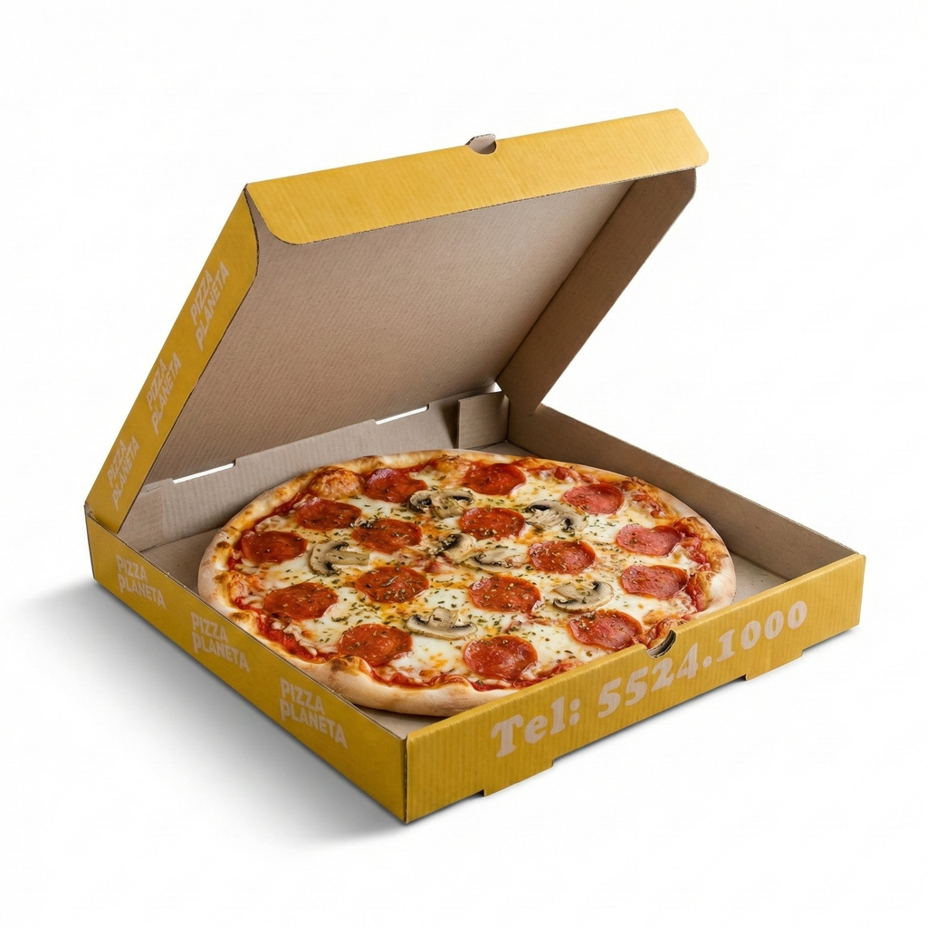 Caja para Pizza Cafe Personalizada