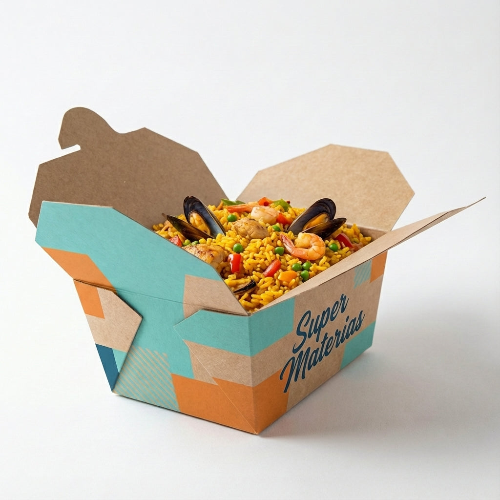 Caja de cartón, personalizada para alimentos