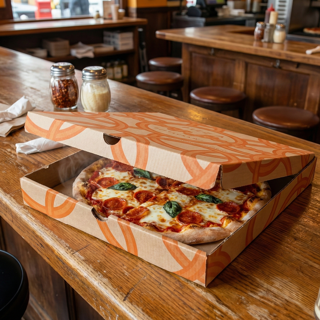 Caja para pizza con impresión personalizada