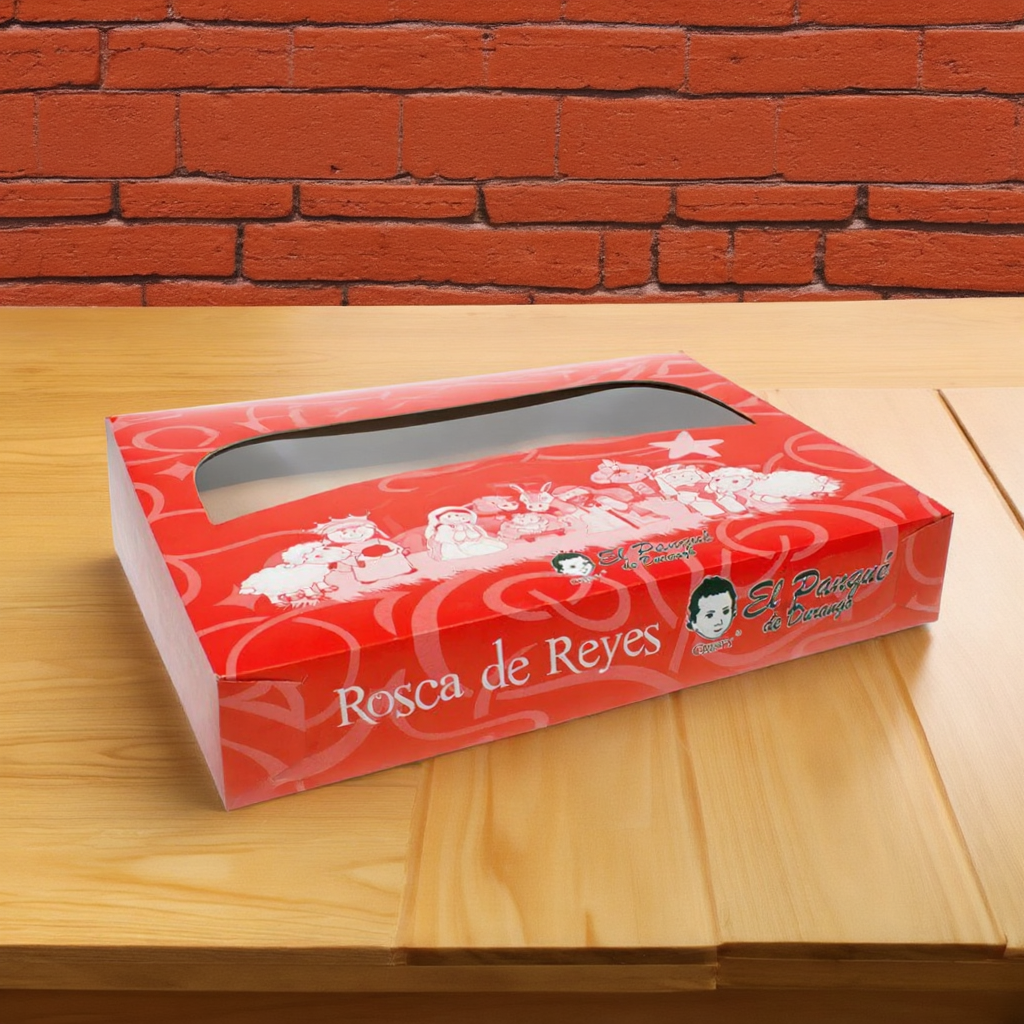 Caja para rosca de reyes personalizada