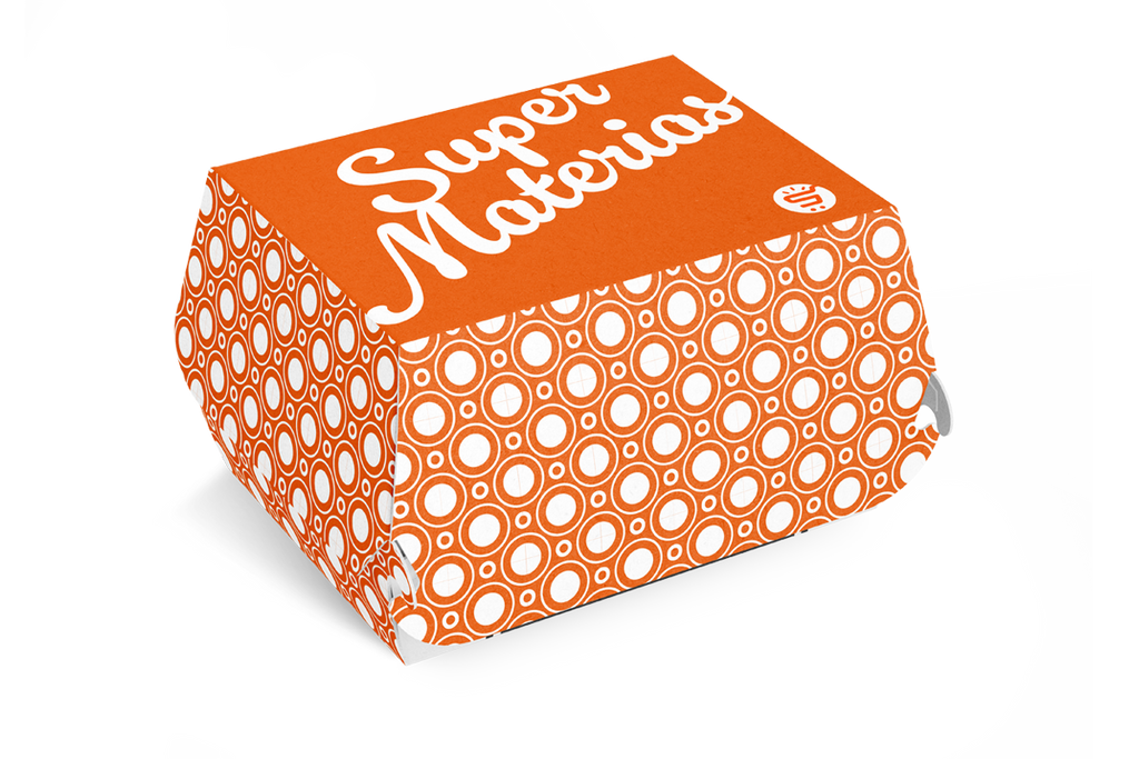 Caja Hamburguesa personalizada 1 color