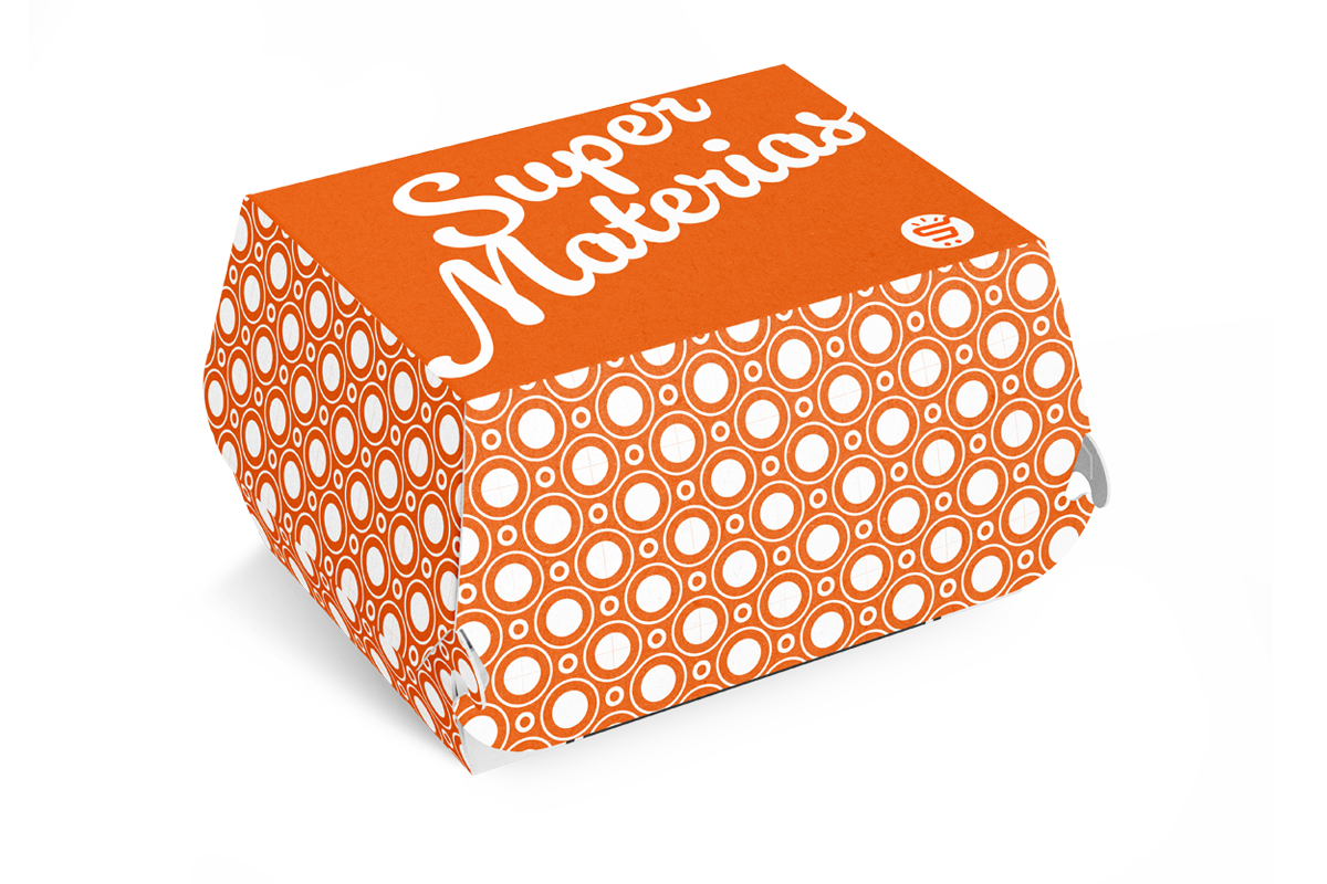 Caja Hamburguesa personalizada 1 color