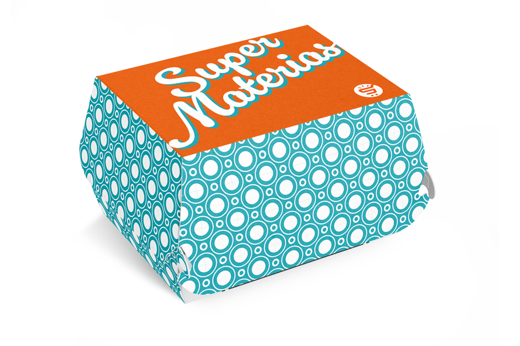 Caja Hamburguesa personalizada 2 colores