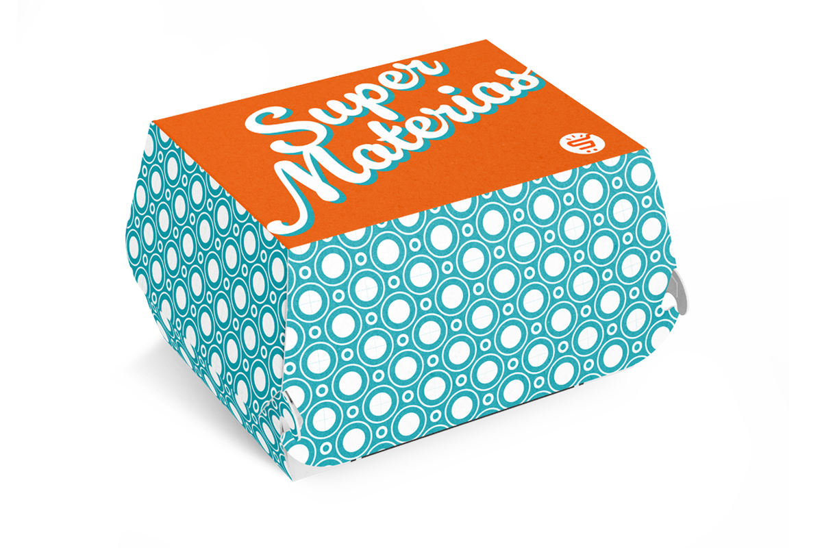 Caja Hamburguesa personalizada 2 colores